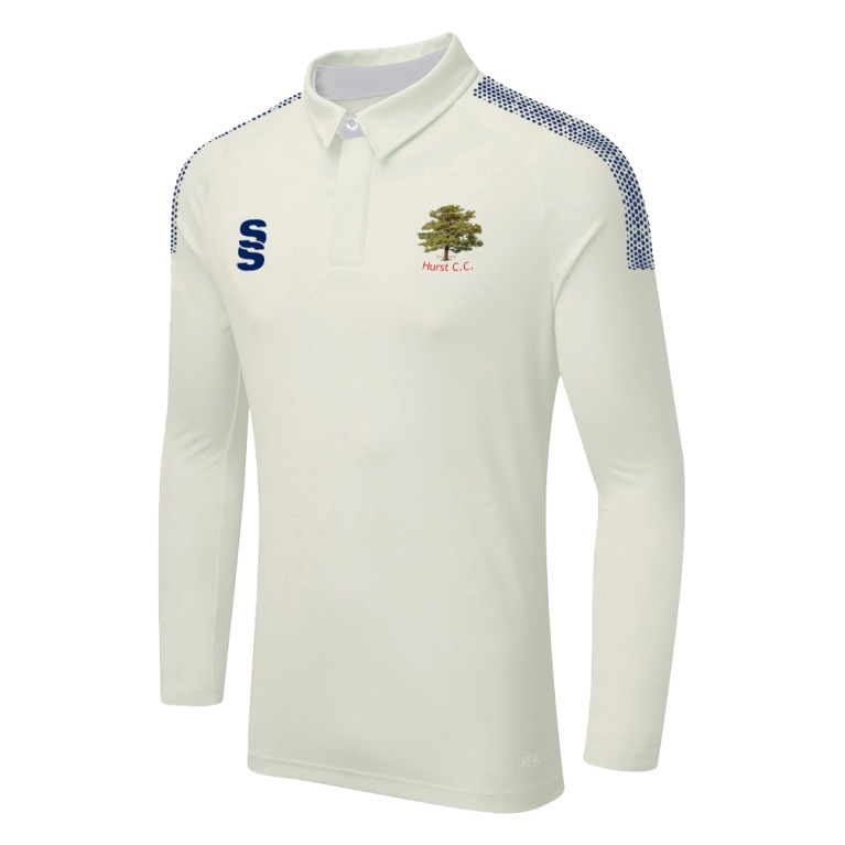 HURST CC DUAL LONG SLEEVE CRICKET SHIRT (WOMENS)-Ivory